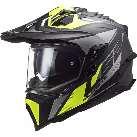 Ls2 Mx701 Explorer Carbon Focus Мотошлем Yellow Желтый (размер: s)