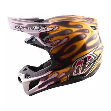 Troy Lee Designs Se5 Carbon Overspray Мотошлем Gold Золотистый