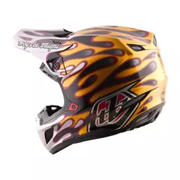 Troy Lee Designs Se5 Carbon Overspray Мотошлем Gold Золотистый