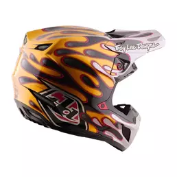 Troy Lee Designs Se5 Carbon Overspray Мотошлем Gold Золотистый