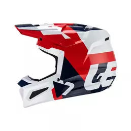 Leatt 2.5 2023 Мотошлем White Red Blue Белый