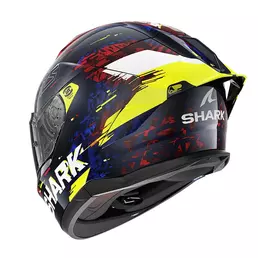 Shark Skwal Cup Speed Vib Мотошлем Blue Red Yellow Синий
