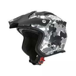 Acerbis Jet Aria 2206 Graphic Мотошлем Grey Black Серый
