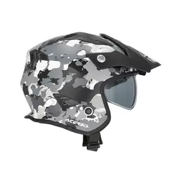 Acerbis Jet Aria 2206 Graphic Мотошлем Grey Black Серый