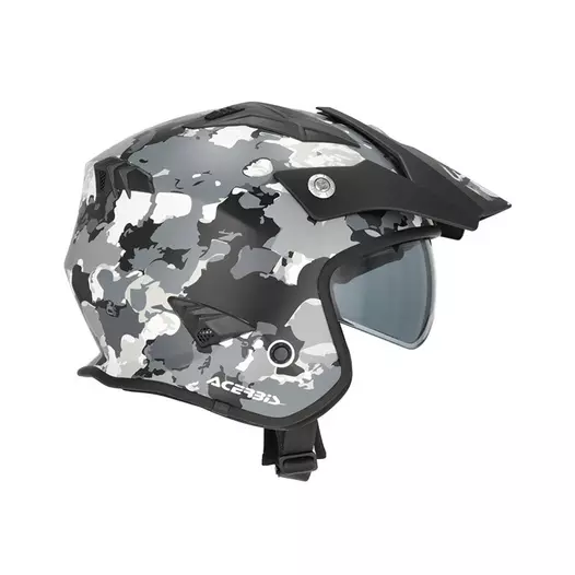 Acerbis Jet Aria 2206 Graphic Мотошлем Grey Black Серый