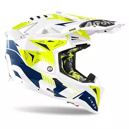 Airoh Aviator 3 Spin Мотошлем Yellow Blue Желтый