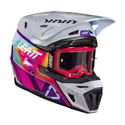 Leatt Moto 8.5 V26 Мотошлем Kit Pinata Teal Фиолетовый