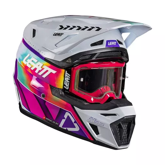 Leatt Moto 8.5 V26 Мотошлем Kit Pinata Teal Фиолетовый