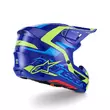 Alpinestars Sm7 2206 Deed Мотошлем Blue Yellow Синий