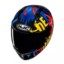 Hjc C10 Fop Мотошлем Blue Orange Синий