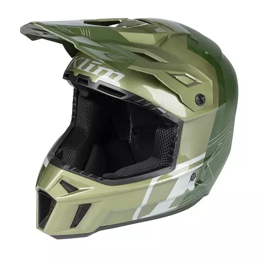 Klim F3 Carbon Pro Tilt Мотошлем Green Зеленый (размер: xs)