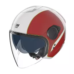 Nolan N20.2 визор Tricolore Мотошлем Green Red Белый