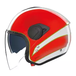 Nolan N20.2 визор Tricolore Мотошлем Green Red Белый