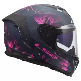 Ls2 Ff818 Storm 3 Burst Мотошлем Black Pink Matt Розовый