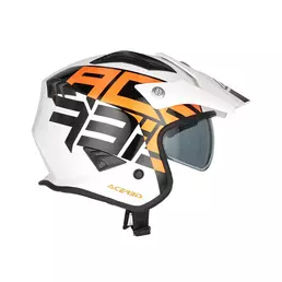 Acerbis Jet Aria 2206 Graphic Мотошлем White Orange Оранжевый