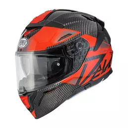 Premier Devil Carbon 22.06 Mn 2 Мотошлем Red Красный