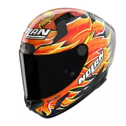 Nolan X-804 Rs Ultra Carbon Replica Iannone Мотошлем Черный