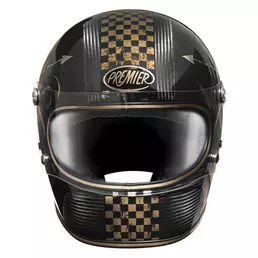 Premier Trophy Carbon Nx Gold Chromed 22.06 Мотошлем Черный