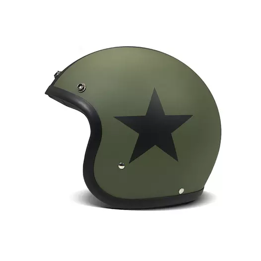 Dmd Jet Retro Star Мотошлем Green Зеленый