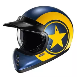 Hjc V60 Nyx Мотошлем Blue Yellow Синий
