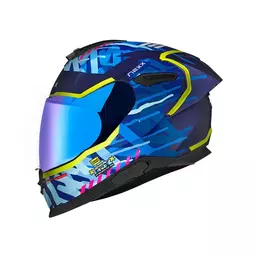 Nexx Y.100r Urbangram Мотошлем Indigo Blue Matt Синий