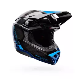 Bell Moto-10 Spherical Strike Мотошлем Blue Синий
