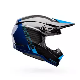 Bell Moto-10 Spherical Strike Мотошлем Blue Синий