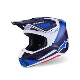 Alpinestars Sm7 Rise Мотошлем Blue White Синий