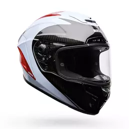 Bell Race Star Dlx Flex Ece6 Мотошлем Fluid Red White Красный
