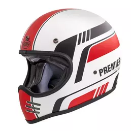 Premier Mx Bl8 Bm Мотошлем White Black Red Белый (размер: xl)