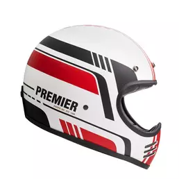 Premier Mx Bl8 Bm Мотошлем White Black Red Белый