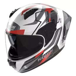 Nolan N60.6 Sport Corsa Мотошлем White Black Red Красный