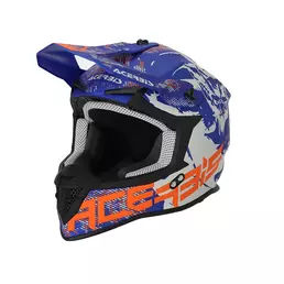 Acerbis Linear 2206 Мотошлем Grey Blue Синий