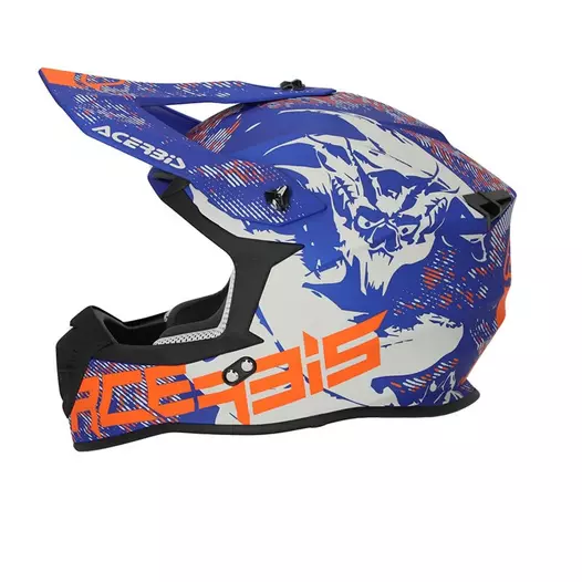 Acerbis Linear 2206 Мотошлем Grey Blue Синий