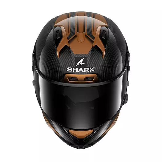 Shark Aeron Carbon Skin Мотошлем Black Brown Коричневый