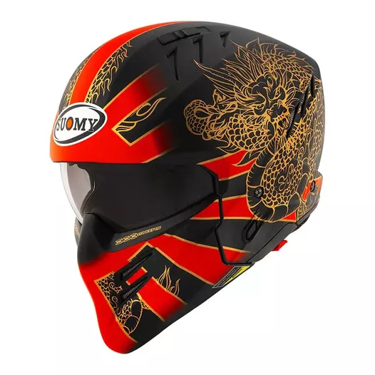 Suomy Armor Dragon Мотошлем Matt Red Красный (размер: m)