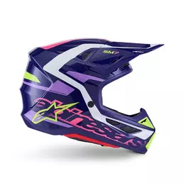 Alpinestars Sm7 2206 Deed Мотошлем Purple Pink Фиолетовый