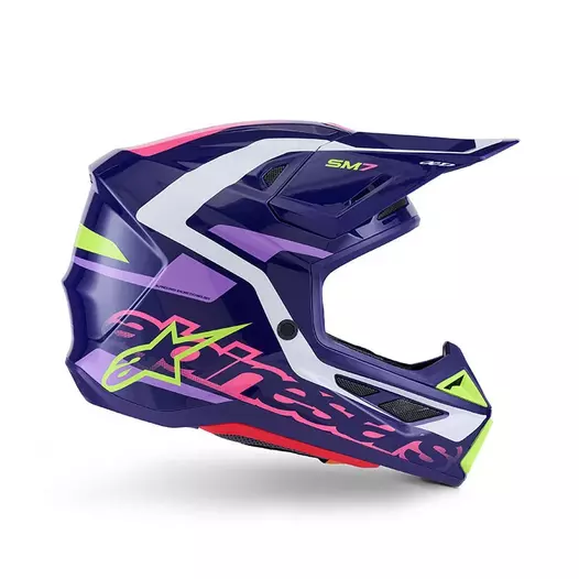 Alpinestars Sm7 2206 Deed Мотошлем Purple Pink Фиолетовый