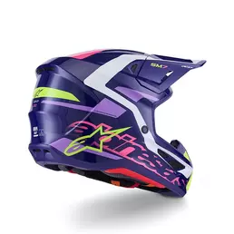 Alpinestars Sm7 2206 Deed Мотошлем Purple Pink Фиолетовый