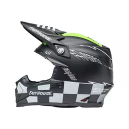 Bell Moto-9s Flex Fasthouse Smokebomb Black Yellow Желтый