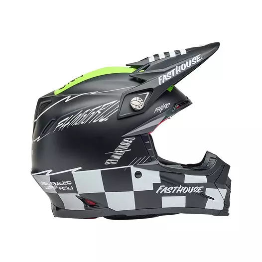 Bell Moto-9s Flex Fasthouse Smokebomb Black Yellow Желтый