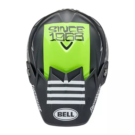 Bell Moto-9s Flex Fasthouse Smokebomb Black Yellow Желтый