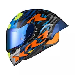 Nexx X.r3r Ziger Мотошлем Orange Blue Оранжевый (размер: xs)