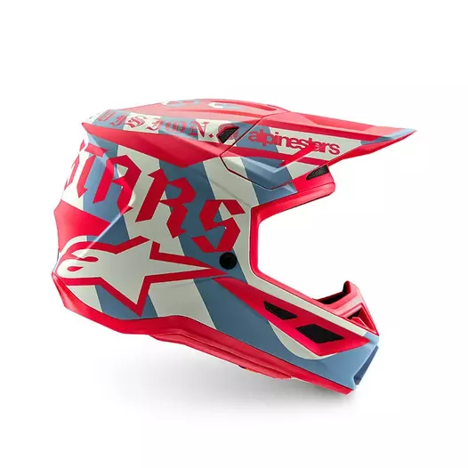 Alpinestars Sm7 2206 Beast Coast Мотошлем Красный