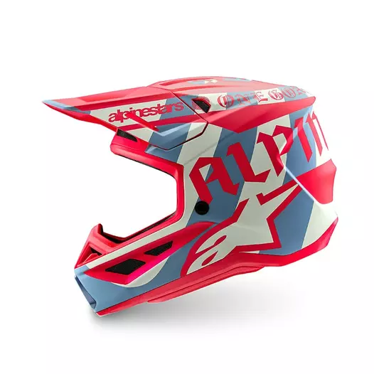 Alpinestars Sm7 2206 Beast Coast Мотошлем Красный