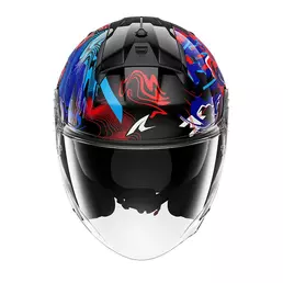 Shark Skwal Jet Pranz Мотошлем Blue Red Синий