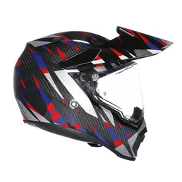 Agv Ax9 E2206 Carbon Steppa Мотошлем Red Blue Красный