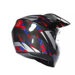 Agv Ax9 E2206 Carbon Steppa Мотошлем Red Blue Красный