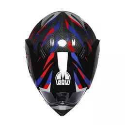 Agv Ax9 E2206 Carbon Steppa Мотошлем Red Blue Красный