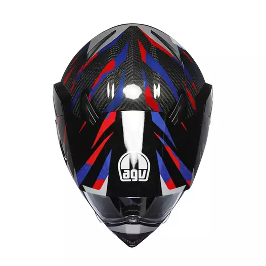 Agv Ax9 E2206 Carbon Steppa Мотошлем Red Blue Красный